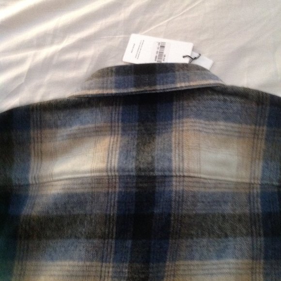 Reiss Frey Men's Large Multicolor Long Sleeve Wool & Polyester Shirt - NWT - Picture 7 of 9